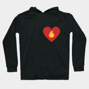 Fire Heart - Red and Orange Hoodie